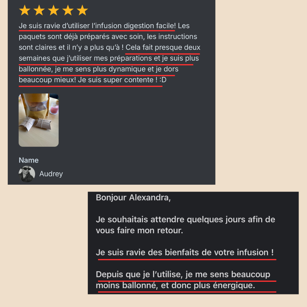 Infusion : Digestion facile