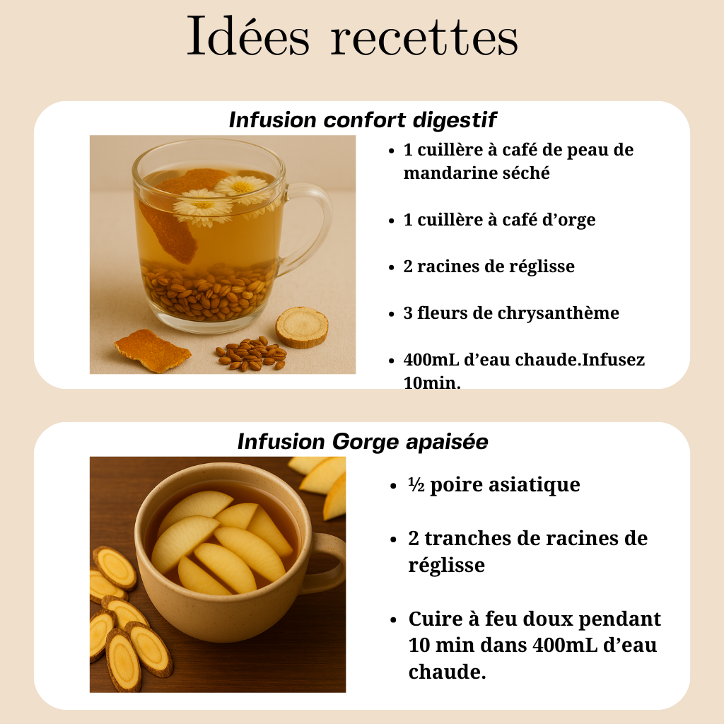 Racines de réglisse