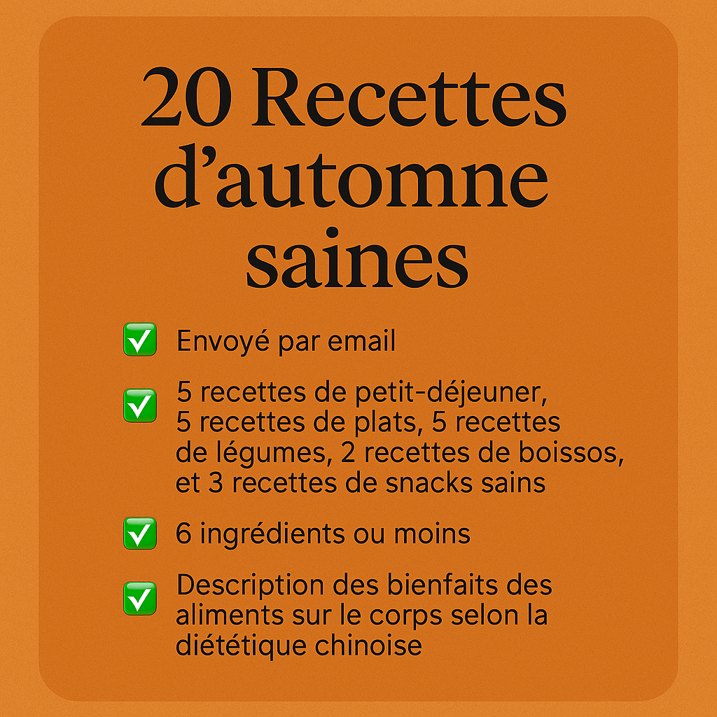 Recettes simples pour rester en forme tout l’automne.