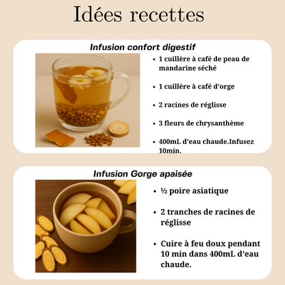 Racines de réglisse