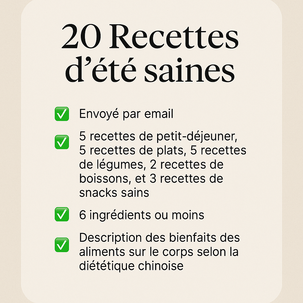 Recettes pour un ventre léger et rassasié cet été.